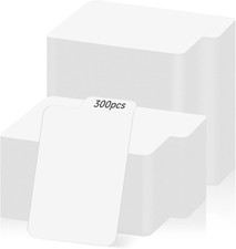 300 Pieces Trading Card Dividers Blank Paper Card Dividers White Card Separator Divider & Separator price