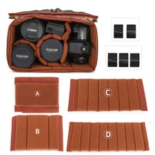 4pcs Camera Bag Case Insert Partition Divider Separator Pad for Canon etc...Lens Divider & Separator price