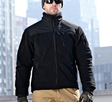 Men's Tactical Fleece Jacket Full-Zip Windproof Coat Outdoor Hiking Work Casual Outdoor Coat price