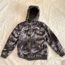 The North Face Men’s M Reversible Hooded Full Zip Jacket Camo or Green Outdoor Coat price