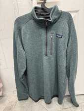 Patagonia Men’s Green Full Zip Jacket Stand-Up Collar Regular Fit XL Outdoor Coat price