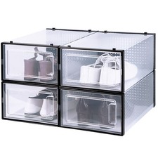 NEW! OnDisplay ClikShoe STACKABLE CLEAR SHOEBOX - CUSTOMIZABLE SHOE STORAGE BOX Shoe Storage Box price