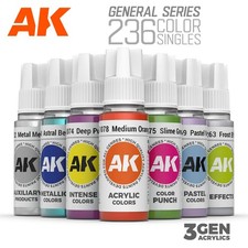 AK Interactive: GENERAL Series Paints – Acrylic Color Model Paint - 17ml Singles Bead Paint price