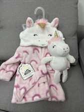 Baby Girl Plush Bathrobe Size 0-6 Months With Plush Doll Baby Bathrobe price