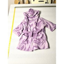 Cat & Jack Girls Purple Unicorn Fleece Robe Toddler 2T 3T Plush Bathrobe Hooded Baby Bathrobe price