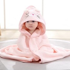 Baby Bathrobe Infant Bath Towel Boy Girl Blankets Swaddle With Hood Cartoon Baby Bathrobe price