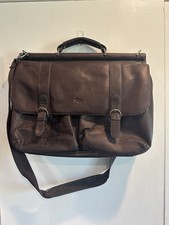 Solo Brown Leather Briefcase/Laptop Bag for Travel and School Men's Briefcase price