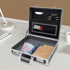 Aluminum Hard Case Big Capacity with Combination Lock Briefcase with Pocket Men's Briefcase price