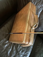 Hartmann Brown Large Briefcase/Document Case Latch Top Handle Inner Pockets Men's Briefcase price