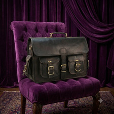 Men's Leather Messenger Satchel Shoulder Briefcase Business Bag - Leather Bags Men's Briefcase price