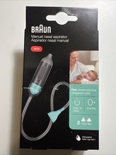 NEW BRAUN MANUAL NASAL ASPIRATOR Adult & Infant Ages 0+ Dishwasher safe NEW Nasal Aspirator price