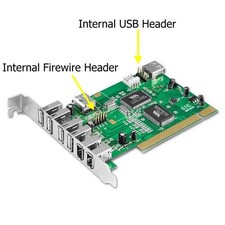 Vintage Ultra Products 8 Port USB 2.0 FireWire PCI Card ULT40109 - New   1290 USB & Firewire Products price