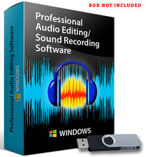 Audacity-Pro Audio-Music Studio Editing-Recording Software Program-Windows-Flash USB & Firewire Products price