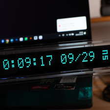 Retro Desk Clock for Office - Nixie Tube Style Digital Clock, VFD Tube Glow Disp Desk Clock price