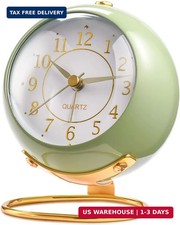 Tetino Analog Alarm Clocks,Retro Backlight Cute Simple Design Small Desk Clock w Desk Clock price