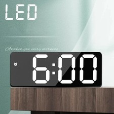 Digital Alarm Clock Large Mirrored LED Display with Snooze Dim Mode Beside Desk Desk Clock price