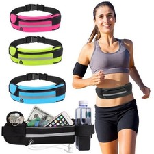Waterproof Sport Runner Waist Bum Bag Running Jogging Belt Pouch Zip Fanny Pack Men's Sports Bag price