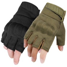 Tactical Military Fingerless Gloves Mens Outdoor Cycling Half Finger Gloves Gloves (Outdoor) price