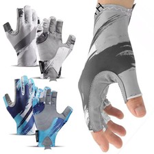 UPF50+ Fishing Gloves UV Sun Protection Gloves Fingerless Gloves for Men Women Gloves (Outdoor) price