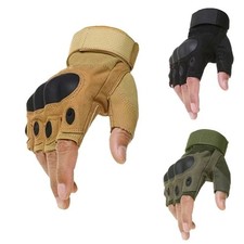 Men's Tactical Fingerless Gloves Military Combat Half Finger Outdoor Gloves Gloves (Outdoor) price