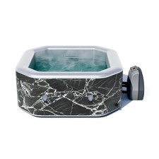 Avenli Oslo Inflatable Hot Tub Spa, 4-Person, Black Marble Octagon, Rapid Jacuzzis price
