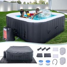 MOPHOTO Hot Tub 6 Inflatable Hot Tub with Cover, 72” X 72” X 26” Blow Up Hot Tub Jacuzzis price