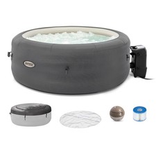 Intex SimpleSpa Bubble Massage 4 Person Inflatable Hot Tub with Insulated Cover Jacuzzis price