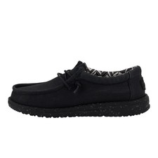 Hey Dude Youth Wally Stretch  Black Casual Kids Shoes 40050-001- Choose Size Boys' Casual Shoes price