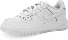 Nike Force 1 Low Little Kids' Shoes (White/White/White/White) Size - White/White Boys' Casual Shoes price