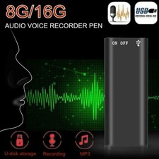 Mini Spy Audio Recorder Voice Listening Device 96 Hours 8GB Bug Recording NEW US Recorder price