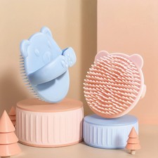 Baby Hair Brush Soft Scalp Massager Kids Bath Shower Scrubber Cute Bear Design Baby Hair Brush-Comb price
