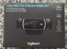 NEW LOGITECH C922 PRO HD STREAM WEBCAM FULL HD 1080P VIDEO STREAMING 960-001087 Web Cameras price