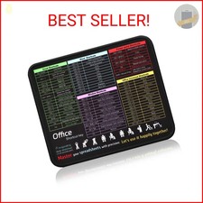 Office Shortcut Mouse Pad for Excel/Word/PPT/Windows (11.8"x9.8") - Portable Wat Gaming Mouse Pad price