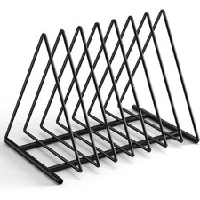 Metal Desktop File Organizer with 7 Slots, Document Rack Magazine Holder, Desk Document Rack price
