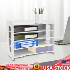 5 Tier Desktop Organizer Office Letter Document Storage Rack Book Paper Holder Document Rack price