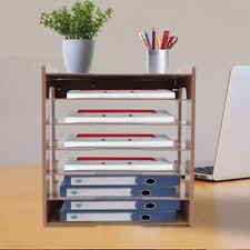 Wood Desktop Organizer Paper File Holder For Home & Office Document Storage Rack Document Rack price