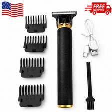 Vintage T9 Barbeador Black Gold Beard Hair Trimmer Cutter Machine for Men Hair Clippers price