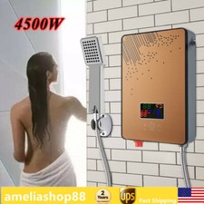 110V Instant Electric Tankless Water Heater On Demand Whole House 4500W New Water Heaters price