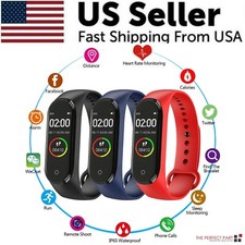 M4 Smart Watch Band Blood Pressure Bracelet Wristband Fitness Tracker Heart Rate Smart Bracelet price