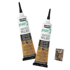 Pebeo Gedeo Mixtion Relief Gilding Paste Transparent 2 Pack- FREE Postage Relief Paste price
