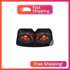 Gredecor Windshield Sun Shade Monster Eye with Fire Black Sun Visor Foldable Sun Sunshade price