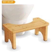 Elegant 7-Inch Bamboo Potty Stool: Family-Friendly Non-Slip Design for Bathrooms Standard Stool price
