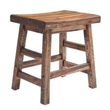Dining Stool 20 Tall Industrial Wood Rustic Farmhouse Alaterre Durango Furniture Standard Stool price