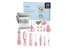 24-in-1 Baby Healthcare & Grooming Kit Electric Nail Trimmer Pink 0-3Y+ Baby Nail Clippers price