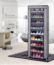 BOMASS 10 Layers Shoe Rack Organizer Shelf  Portable Storage Closet Cabinet Shoe Cabinet price