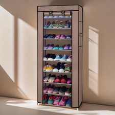 10 Layers 9 Shelf Shoe Rack Standing Shoes Cabinet Storage Organizer Dustproof Shoe Cabinet price
