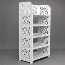 5 Tier Wooden Shoe Rack Free Standing Carved Storage Organizer Shelf Cabinet Shoe Cabinet price