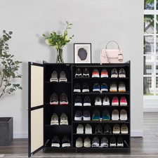Shoe Cabinet Sneaker Organizer Shoe Shelves with 4 Doors  for Entryway Shoe Cabinet price