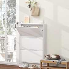 Shoe Cabinet with 3 Flip Drawers, Metal Entrance Shoe Cabinet  for Entryway Shoe Cabinet price