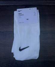 Nike Dri-FIT Knee High Soccer Socks Cushioned Moisture Wicking White Men 8-12 Boys' Socks price